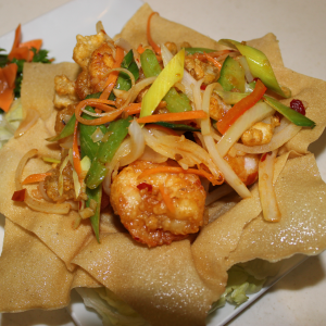 Scampis grillés au poivre oriental